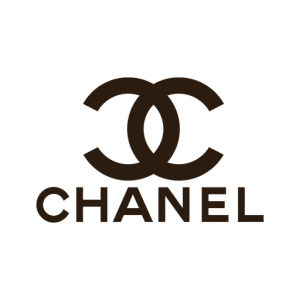 Chanel logo brown