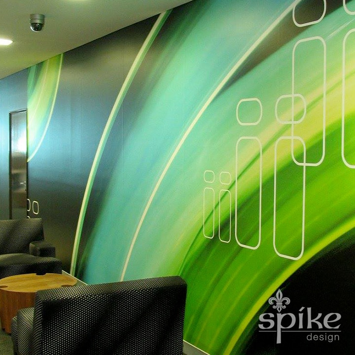 Perth Sign Installers: iinet Interior Office Graphics, Digital Wall Print, Perth, Western Australia