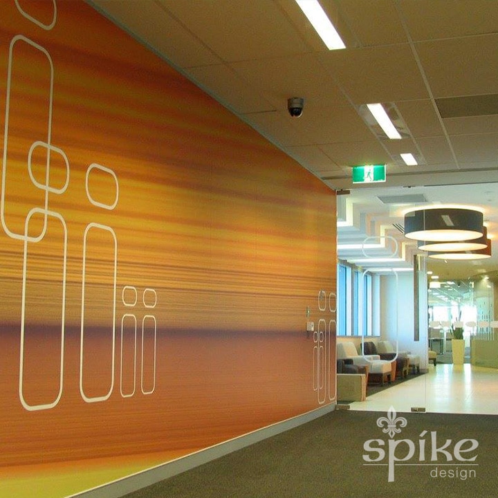 Perth Sign Installers: iinet Interior Office Graphics, Digital Wall Print, Perth, Western Australia